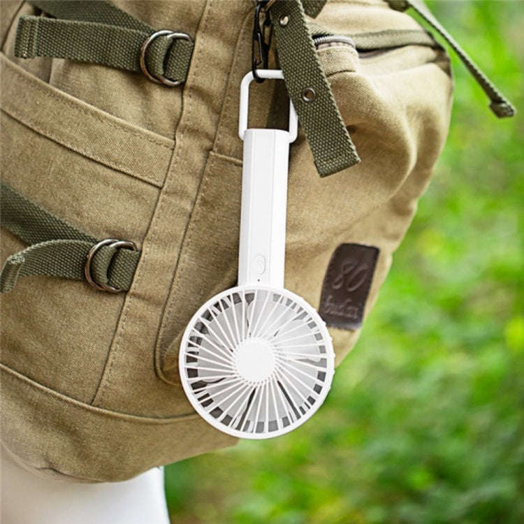 F35 With Hanging Hole Rechargeable Cooling Fan Powerful Handheld Fan 1200mAh Desk Fan(White)