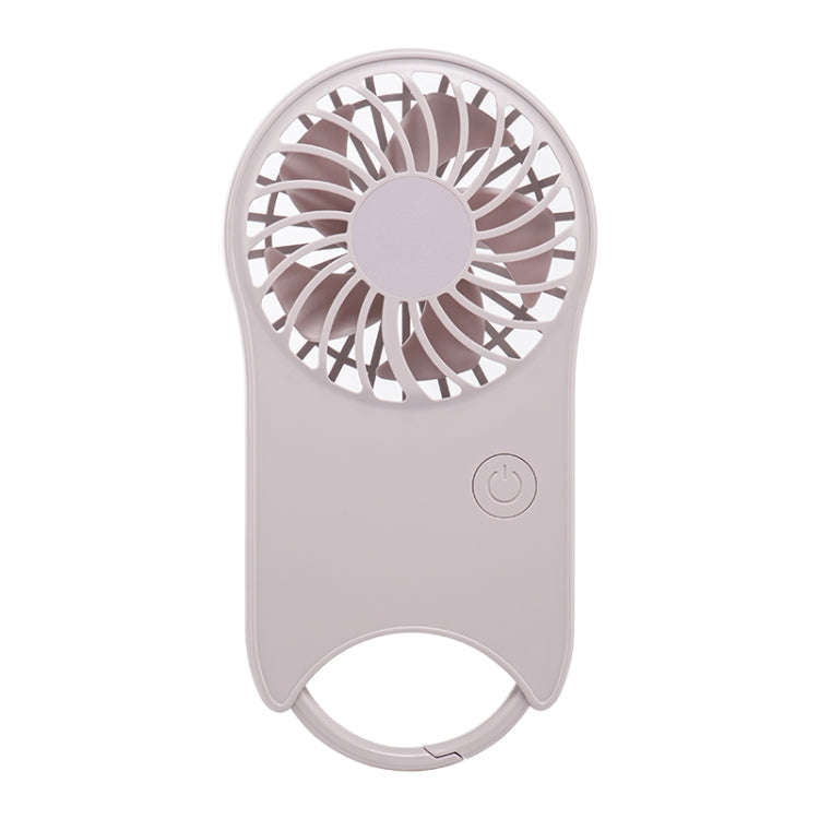 F12 3 Wind Speed Outdoor Summer Cooling Fan Hanging Buckle Mini Handheld Fan(Pink)