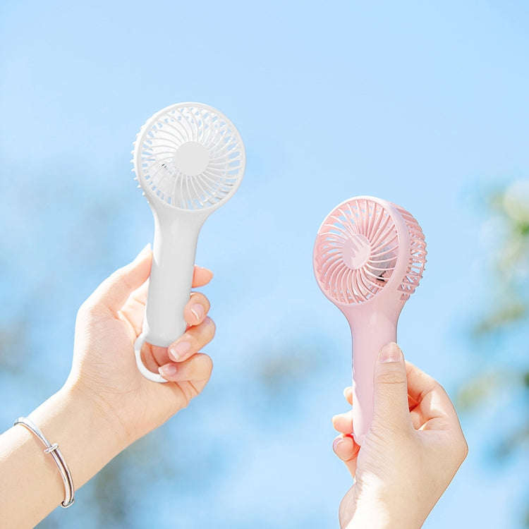 S13 Portable Summer Cooling Fan Hanging Buckle Mini 3 Wind Speed Handheld Fan(Baby Blue)
