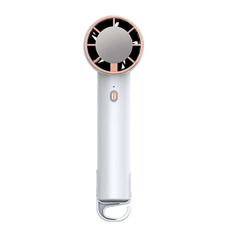 CL02 Outdoor Summer Cooler Cooling Effect Handheld Fan USB Semiconductor Fan(White)