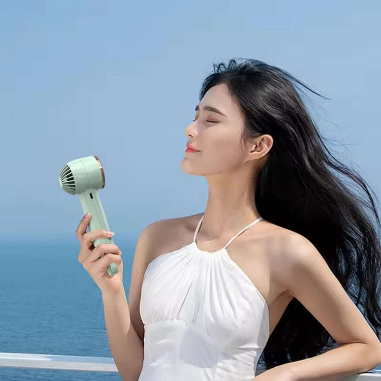 CL02 Outdoor Summer Cooler Cooling Effect Handheld Fan USB Semiconductor Fan(White)