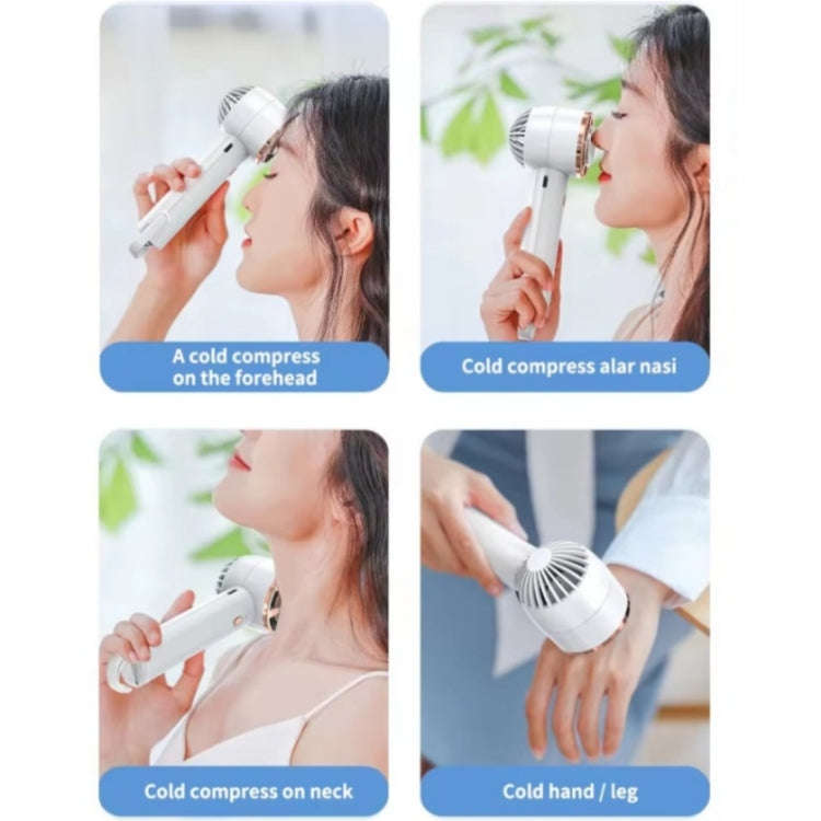 CL02 Outdoor Summer Cooler Cooling Effect Handheld Fan USB Semiconductor Fan(Pink)