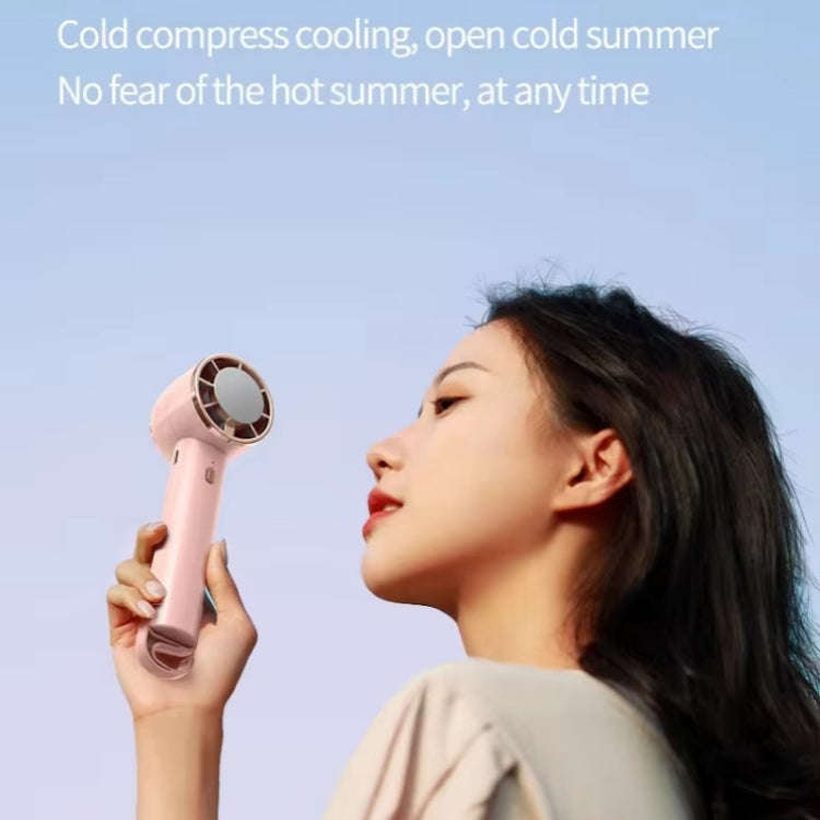CL02 Outdoor Summer Cooler Cooling Effect Handheld Fan USB Semiconductor Fan(Green)