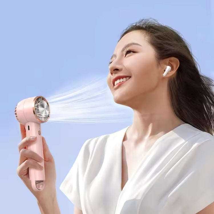 CL02 Outdoor Summer Cooler Cooling Effect Handheld Fan USB Semiconductor Fan(Pink)