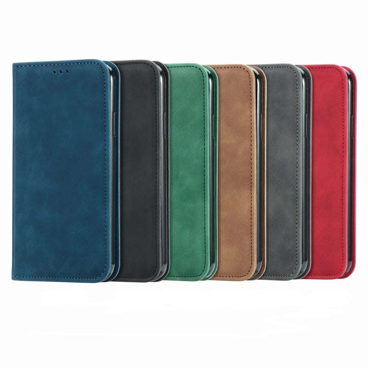 For OnePlus CE 4 Lite Retro Skin Feel Magnetic Flip Leather Phone Case(Blue)