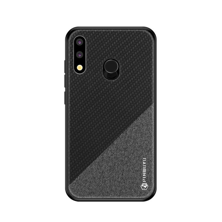 PINWUYO Honors Series Shockproof PC + TPU Protective Case for Huawei P30 Lite / Nova 4e(Black)