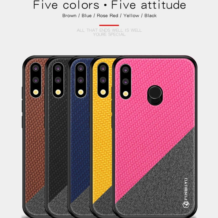 PINWUYO Honors Series Shockproof PC + TPU Protective Case for Huawei P30 Lite / Nova 4e(Red)