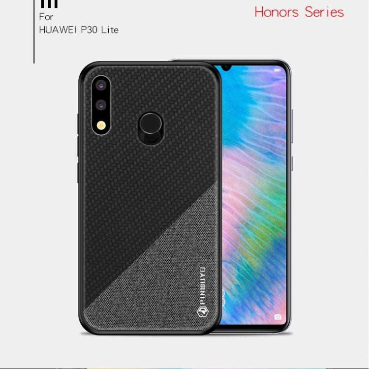 PINWUYO Honors Series Shockproof PC + TPU Protective Case for Huawei P30 Lite / Nova 4e(Red)