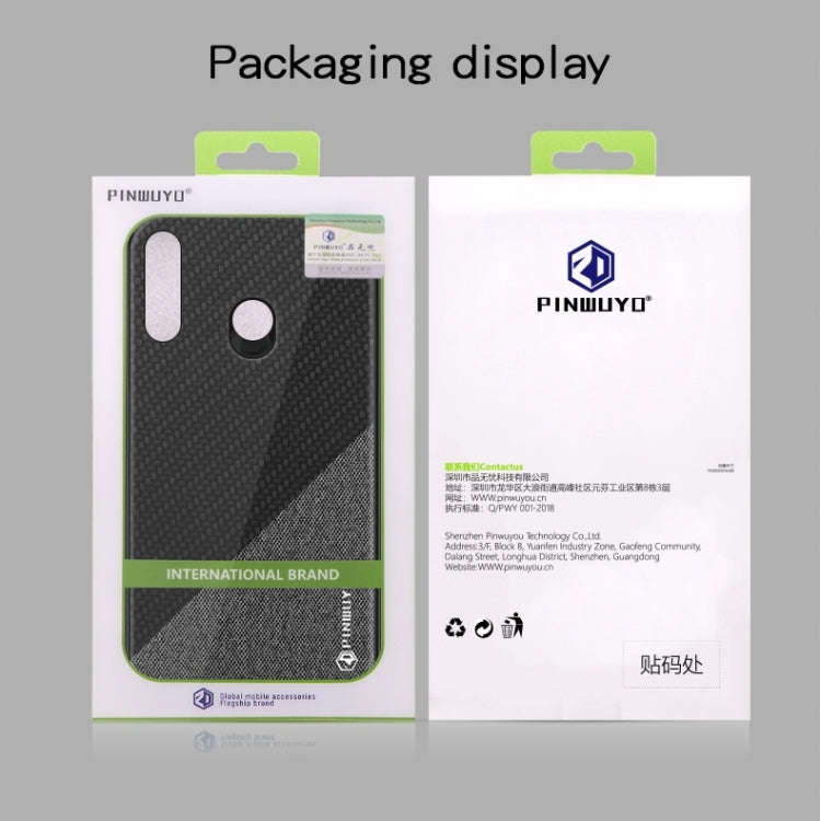 PINWUYO Honors Series Shockproof PC + TPU Protective Case for Huawei P30 Lite / Nova 4e(Red)