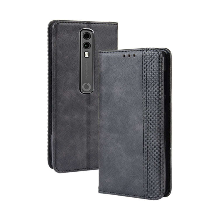 Magnetic Buckle Retro Crazy Horse Texture Horizontal Flip Leather Case for Vodafone Smart V10 (VF...