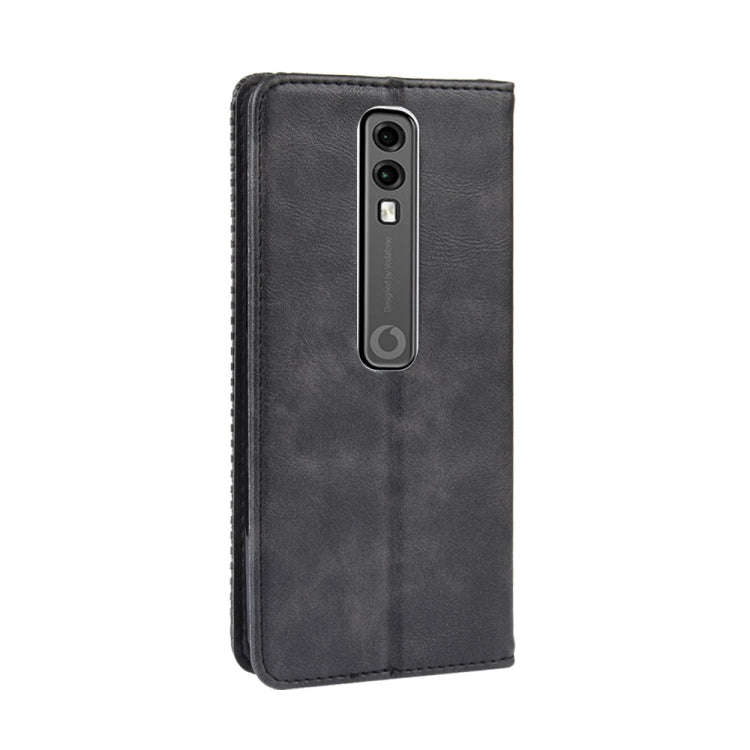 Magnetic Buckle Retro Crazy Horse Texture Horizontal Flip Leather Case for Vodafone Smart V10 (VF...