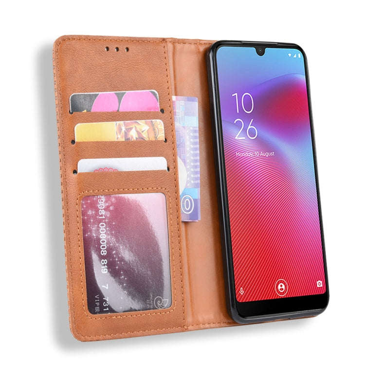 Magnetic Buckle Retro Crazy Horse Texture Horizontal Flip Leather Case for Vodafone Smart V10 (VF...