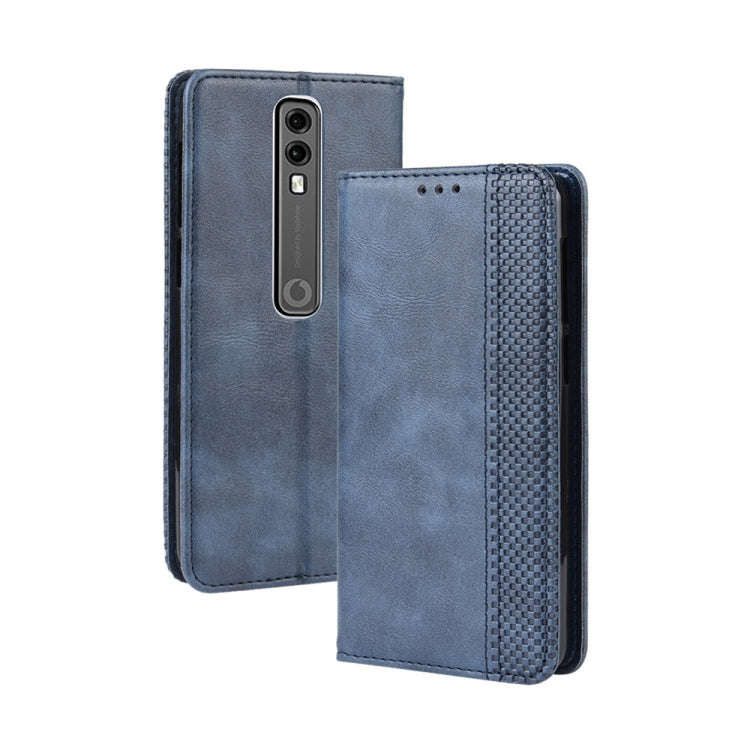 Magnetic Buckle Retro Crazy Horse Texture Horizontal Flip Leather Case for Vodafone Smart V10 (VF...
