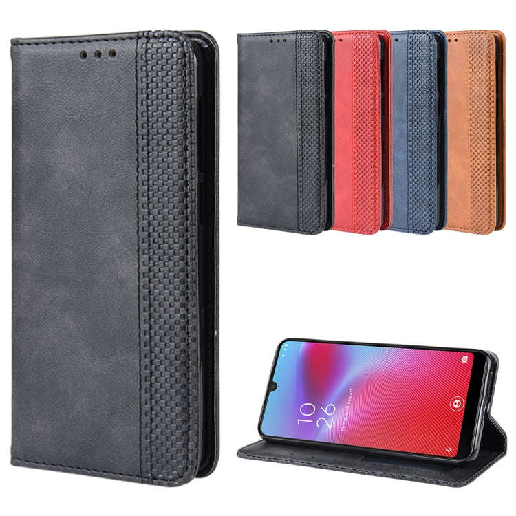 Magnetic Buckle Retro Crazy Horse Texture Horizontal Flip Leather Case for Vodafone Smart V10 (VF...