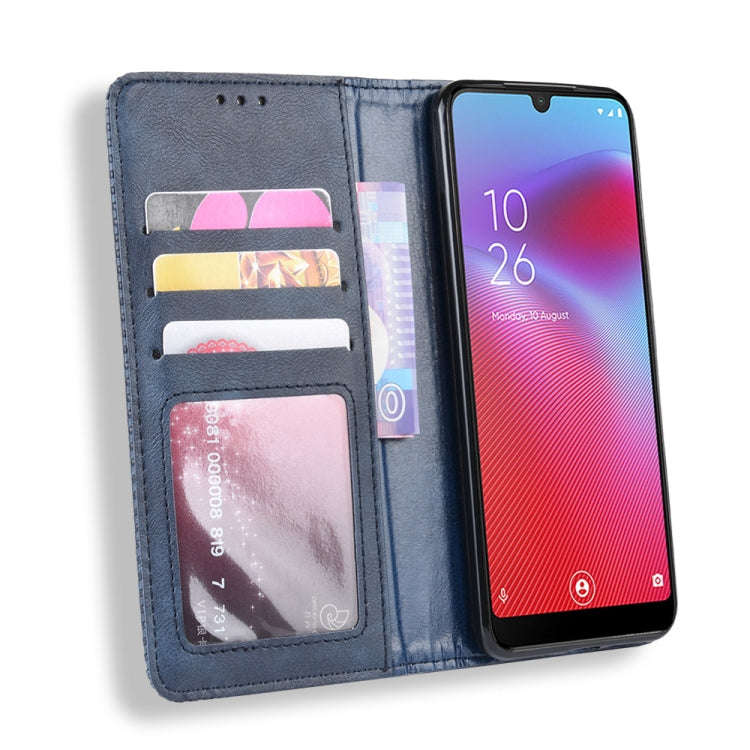 Magnetic Buckle Retro Crazy Horse Texture Horizontal Flip Leather Case for Vodafone Smart V10 (VF...