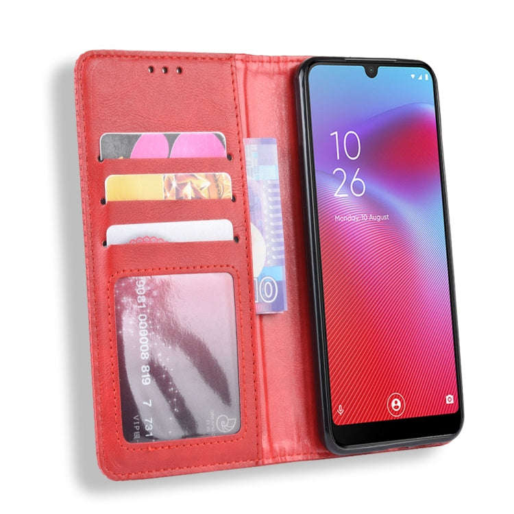 Magnetic Buckle Retro Crazy Horse Texture Horizontal Flip Leather Case for Vodafone Smart V10 (VF...