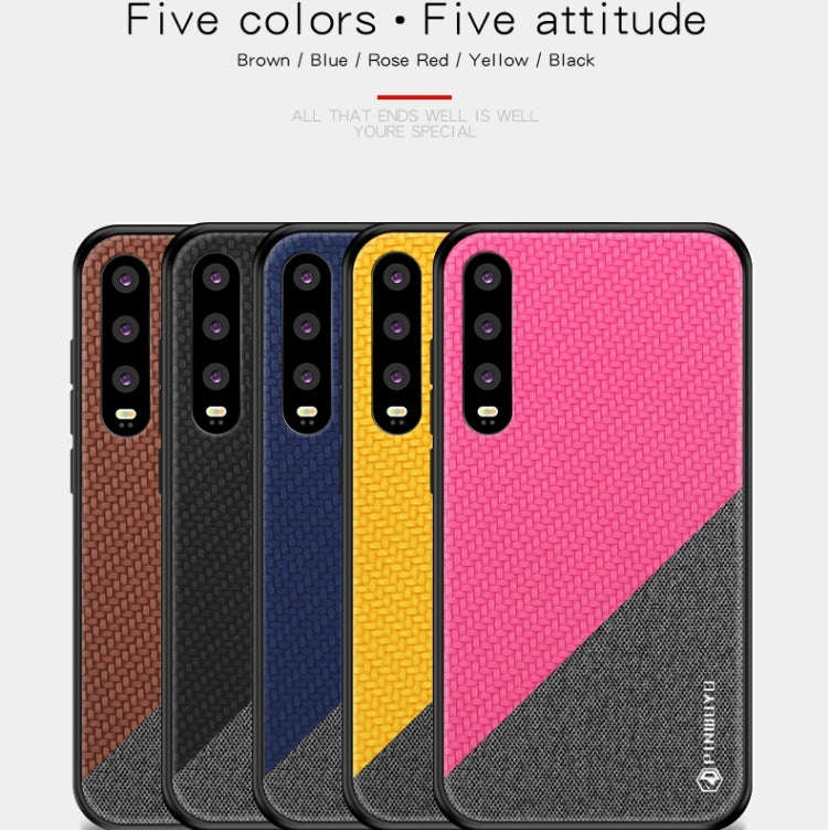 PINWUYO Honors Series Shockproof PC + TPU Protective Case for Huawei P30(Blue)
