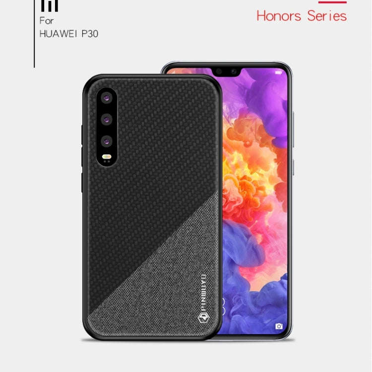 PINWUYO Honors Series Shockproof PC + TPU Protective Case for Huawei P30(Blue)