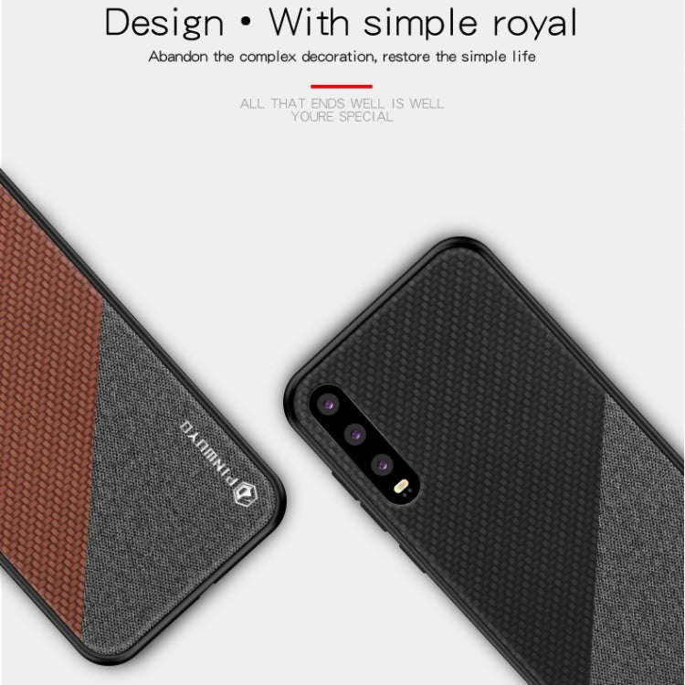 PINWUYO Honors Series Shockproof PC + TPU Protective Case for Huawei P30(Blue)