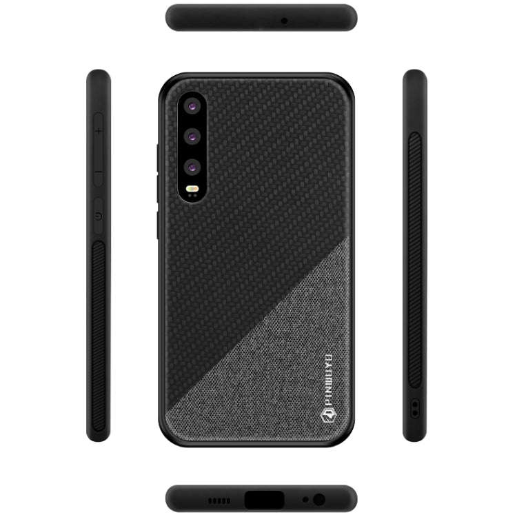 PINWUYO Honors Series Shockproof PC + TPU Protective Case for Huawei P30(Blue)