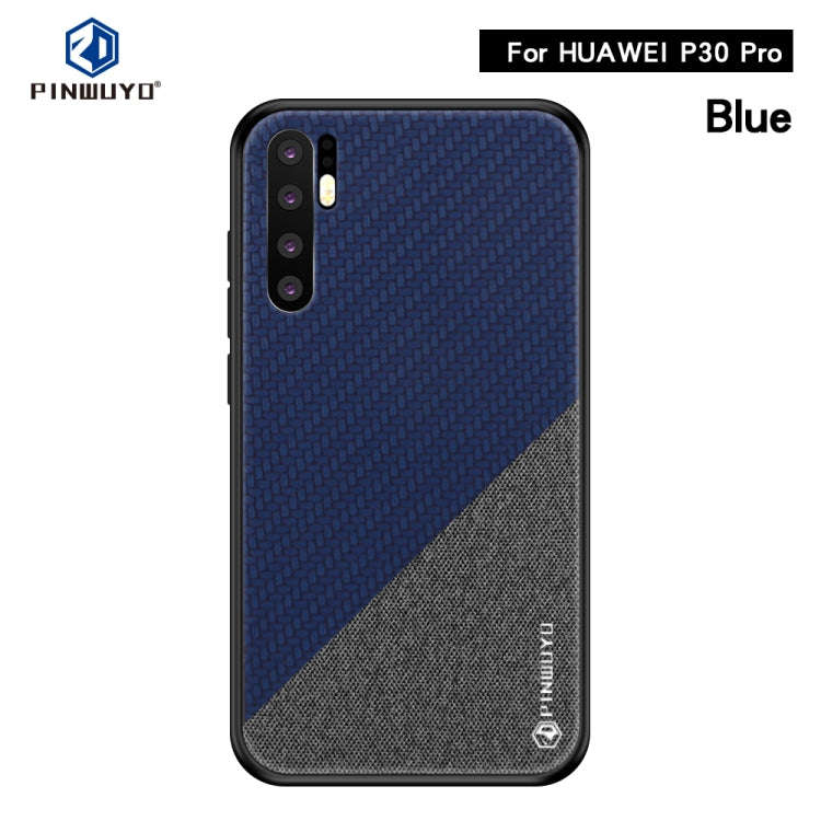 PINWUYO Honors Series Shockproof PC + TPU Protective Case for Huawei P30 Pro(Blue)