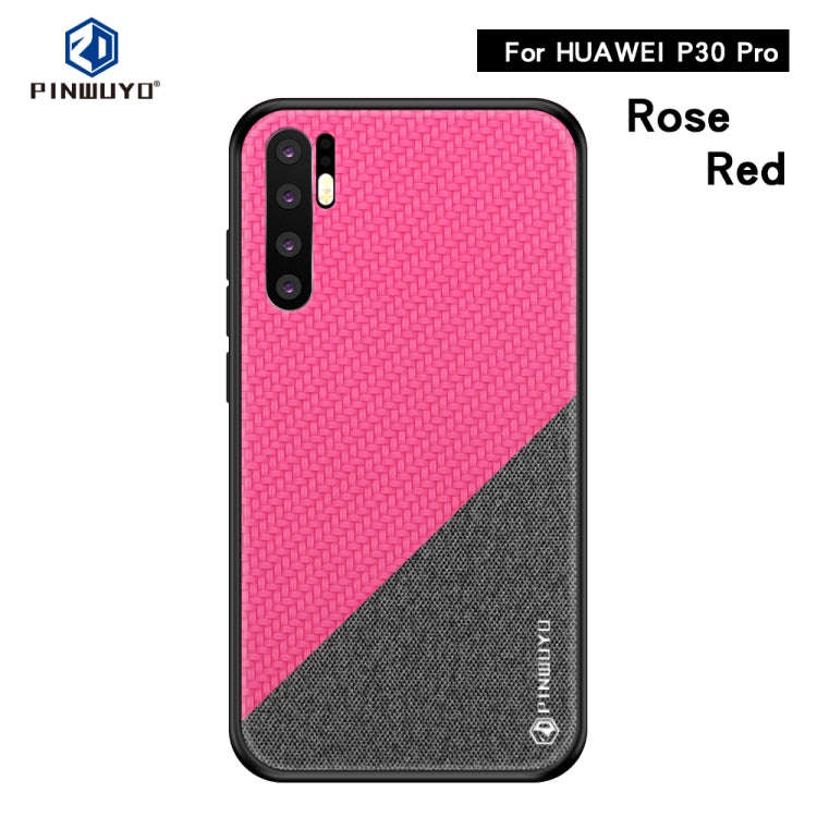 PINWUYO Honors Series Shockproof PC + TPU Protective Case for Huawei P30 Pro(Red)