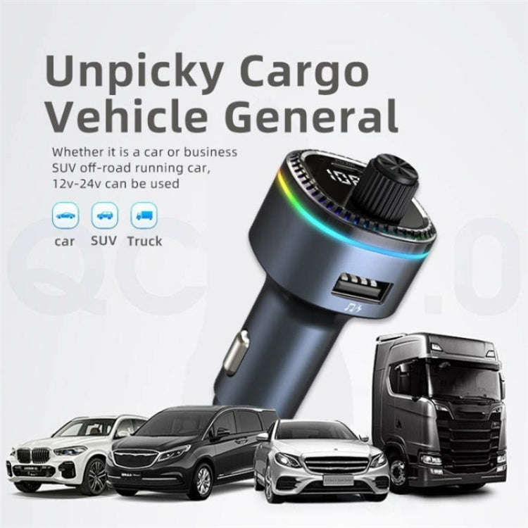 C58 Car MP3 Music Player Type-C + USB Car Charger Bluetooth Adapter FM Transmitter