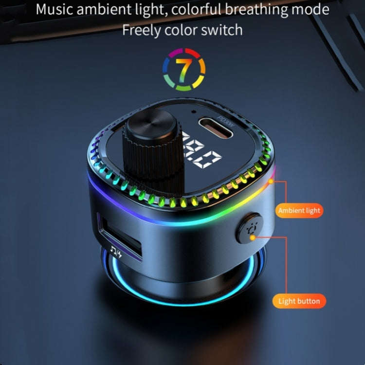 C58 Car MP3 Music Player Type-C + USB Car Charger Bluetooth Adapter FM Transmitter