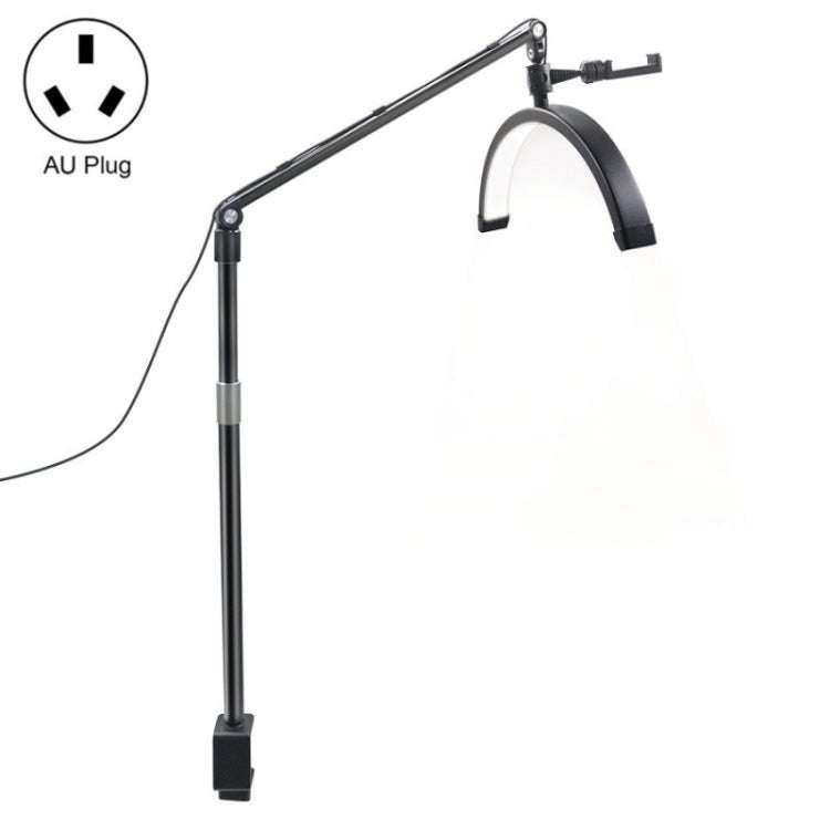 D-M30X 23 inch Half Moon Shape Beauty Manicure Lamp Curved Fill Light, Plug:AU Plug