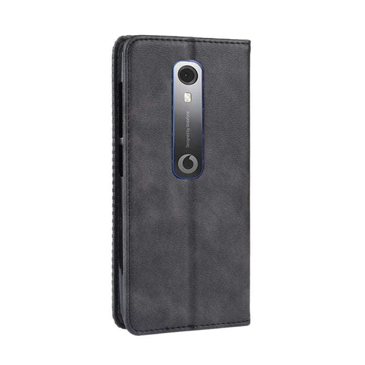 Magnetic Buckle Retro Crazy Horse Texture Horizontal Flip Leather Case for Vodafone Smart N10 (VF...