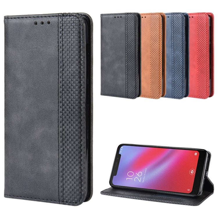 Magnetic Buckle Retro Crazy Horse Texture Horizontal Flip Leather Case for Vodafone Smart N10 (VF...