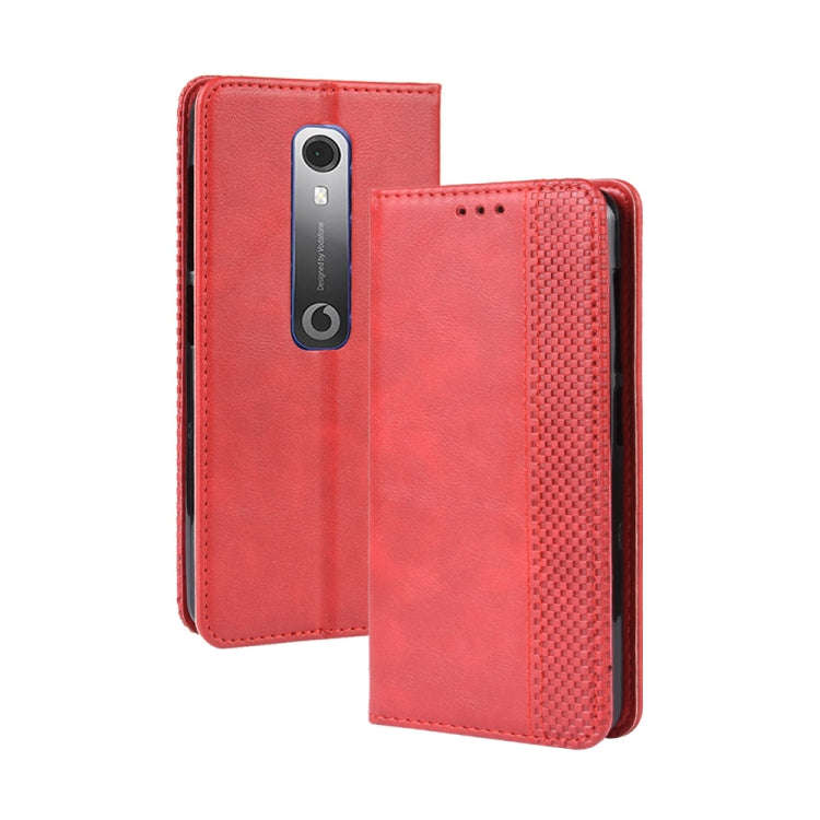 Magnetic Buckle Retro Crazy Horse Texture Horizontal Flip Leather Case for Vodafone Smart N10 (VF...