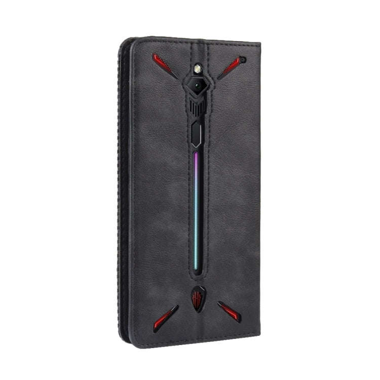Magnetic Buckle Retro Crazy Horse Texture Horizontal Flip Leather Case for ZTE nubia Red Magic 3,...