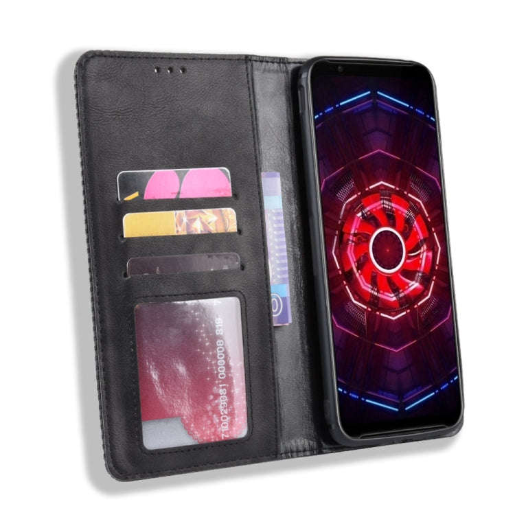 Magnetic Buckle Retro Crazy Horse Texture Horizontal Flip Leather Case for ZTE nubia Red Magic 3,...