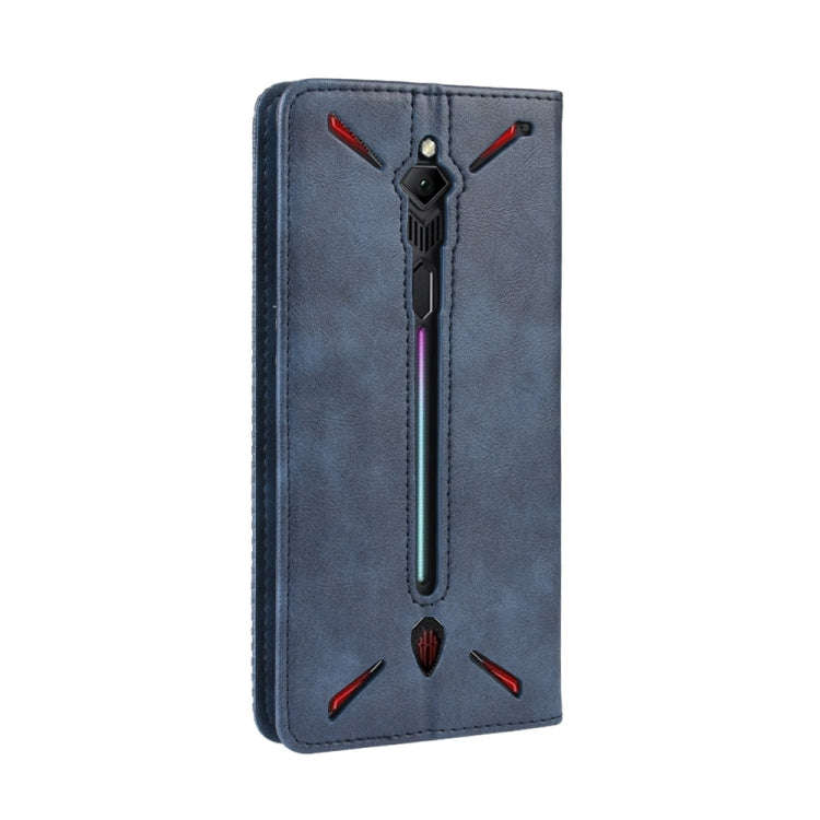 Magnetic Buckle Retro Crazy Horse Texture Horizontal Flip Leather Case for ZTE nubia Red Magic 3,...