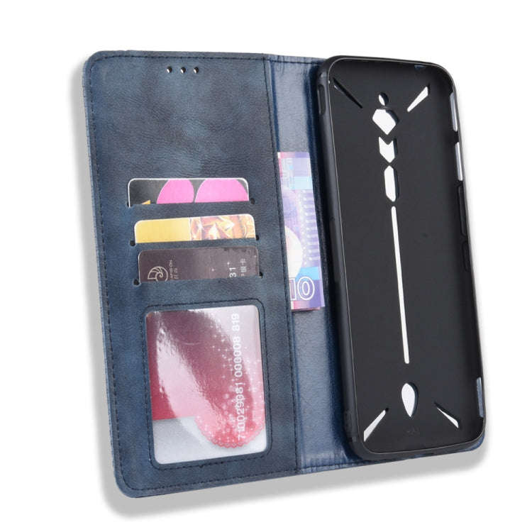 Magnetic Buckle Retro Crazy Horse Texture Horizontal Flip Leather Case for ZTE nubia Red Magic 3,...