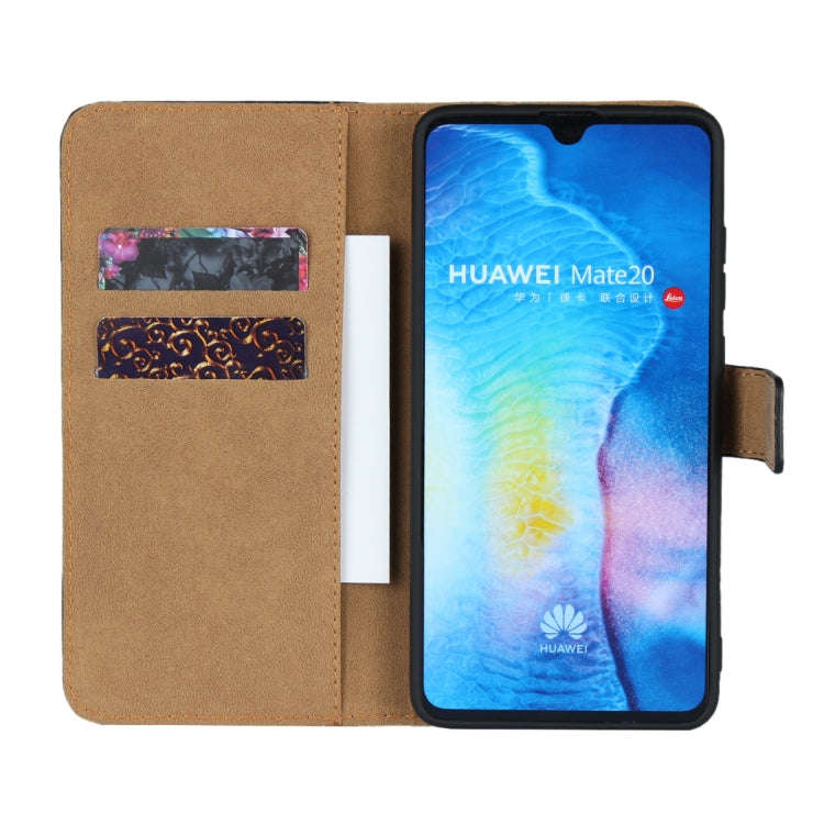 Horizontal Flip Leather Case for Huawei Mate 20 , with Magnetic Clasp and Bracket and Card Slot a...