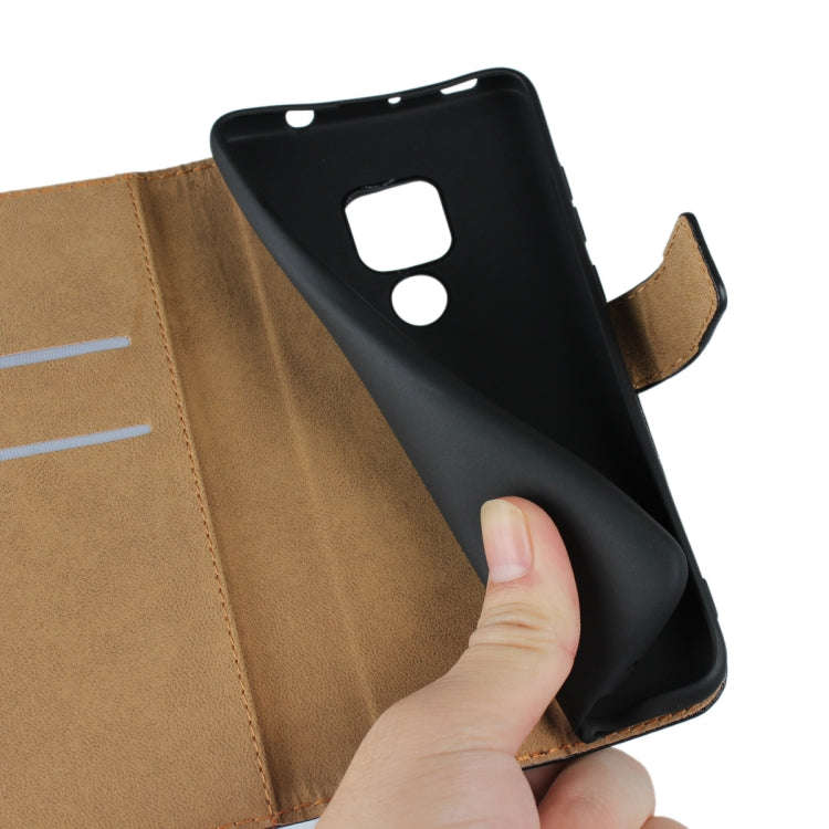 Horizontal Flip Leather Case for Huawei Mate 20 , with Magnetic Clasp and Bracket and Card Slot a...