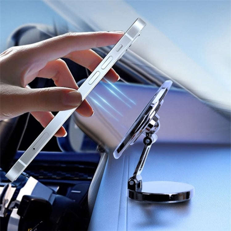 G168 Rotatable Cellphone Stand Car Dashboard Windshield Magnetic Phone Holder(Grey)