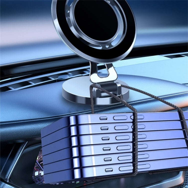 G168 Rotatable Cellphone Stand Car Dashboard Windshield Magnetic Phone Holder(Grey)