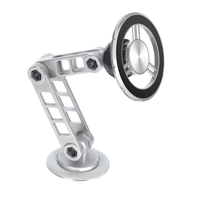 G198 Adjustable Robotic Arm Cellphone Stand Car Dashboard Windshield Magnetic Phone Holder(Silver)