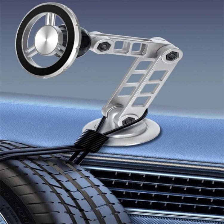 G198 Adjustable Robotic Arm Cellphone Stand Car Dashboard Windshield Magnetic Phone Holder(Grey)