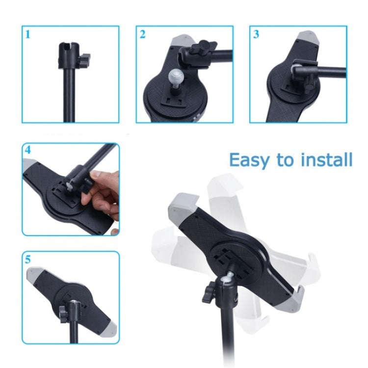 XWJ-LP002 For 7.9-12 inch Tablet Portable 360 Degree Rotation  Aluminum Alloy Tripod