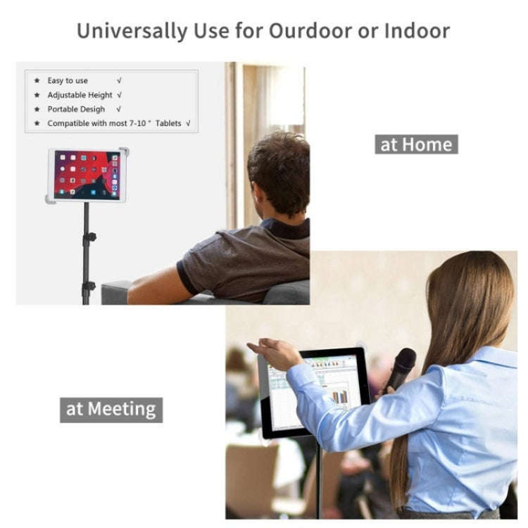 XWJ-LP002 For 7.9-12 inch Tablet Portable 360 Degree Rotation  Aluminum Alloy Tripod