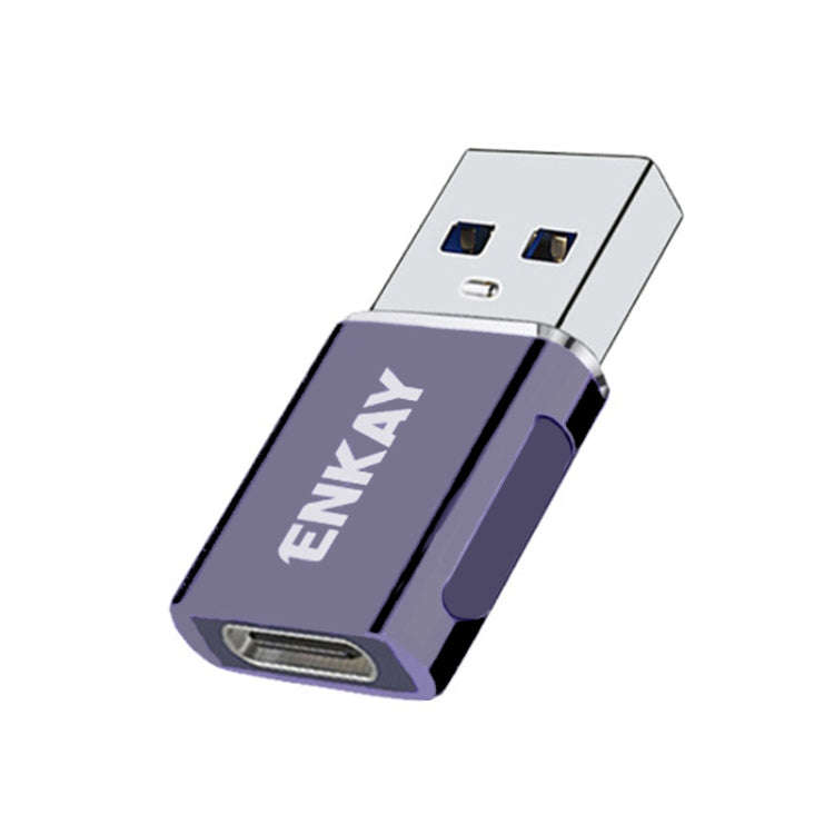 ENKAY ENK-AT119 Aluminium Alloy Male USB 3.0 to Female Type-C Data Adapter Converter Support Fast...