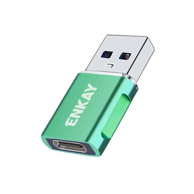 ENKAY ENK-AT119 Aluminium Alloy Male USB 3.0 to Female Type-C Data Adapter Converter Support Fast...