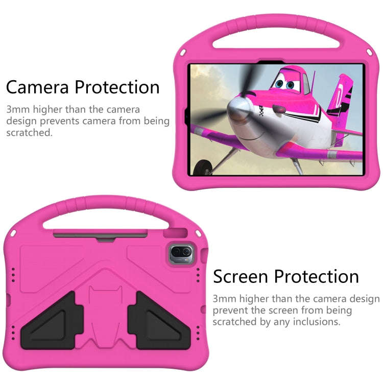 For Huawei Matepad SE 11 2024 EVA Shockproof Tablet Case with Holder(RoseRed)