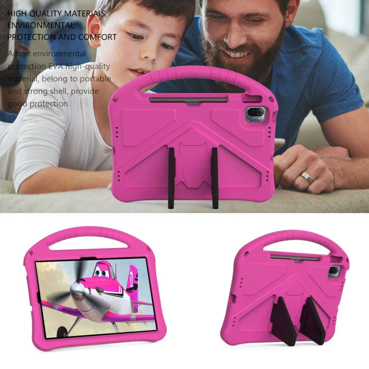 For Huawei Matepad SE 11 2024 EVA Shockproof Tablet Case with Holder(RoseRed)
