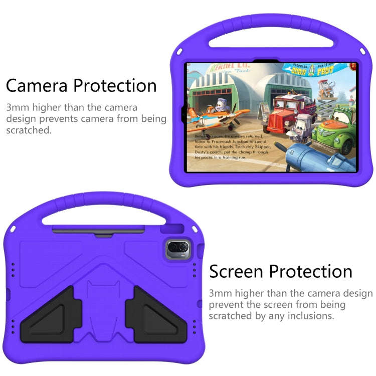 For Huawei Matepad SE 11 2024 EVA Shockproof Tablet Case with Holder(Purple)