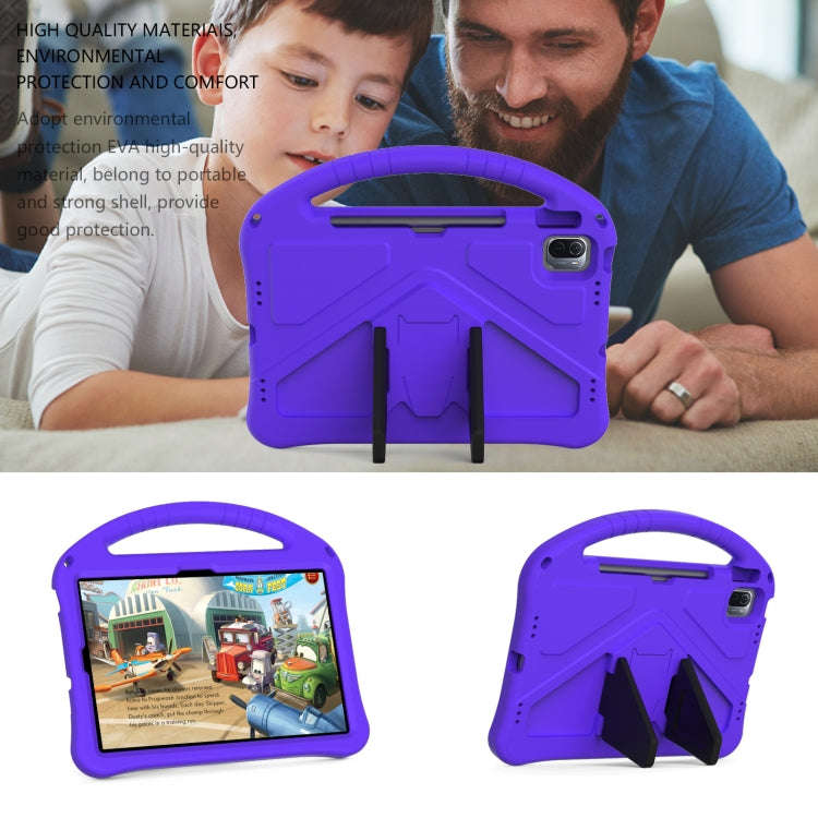 For Huawei Matepad SE 11 2024 EVA Shockproof Tablet Case with Holder(Purple)